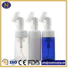 Cosmetic Foaming Pump Bottles with Brush for Cleaner 100ml